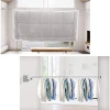Gun ash invisible clothes drying rope, clothes drying rope, indoor no need for drilling, bathroom balcony telescopic steel wire rope storage Application Scenario